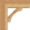 Ekena Millwork Legacy Block Rough Sawn Bracket w/ Offset Brace, Western Red Cedar, 6"W x 16"D x 16"H BKT0604X16X16LEC05RWR - alternate 3